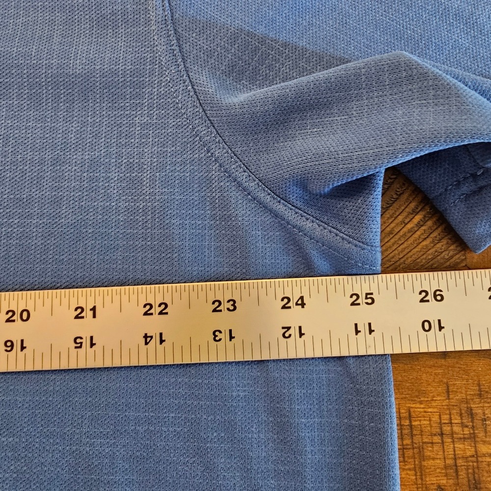 Greg Norman XXL Blue Polo Shirt Play Dry Golf Colorful Shark Logo Menswear - Picture 5 of 6